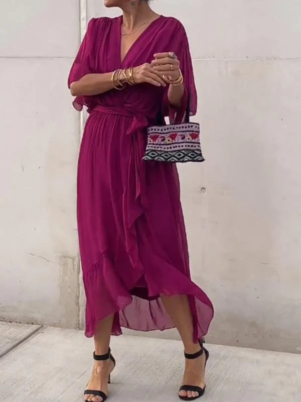 MARJORIE - SOPHISTICATED CHIFFON DRESS