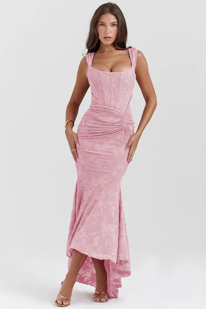 WANWAN - BLOSSOM PRINT MAXI GOWN