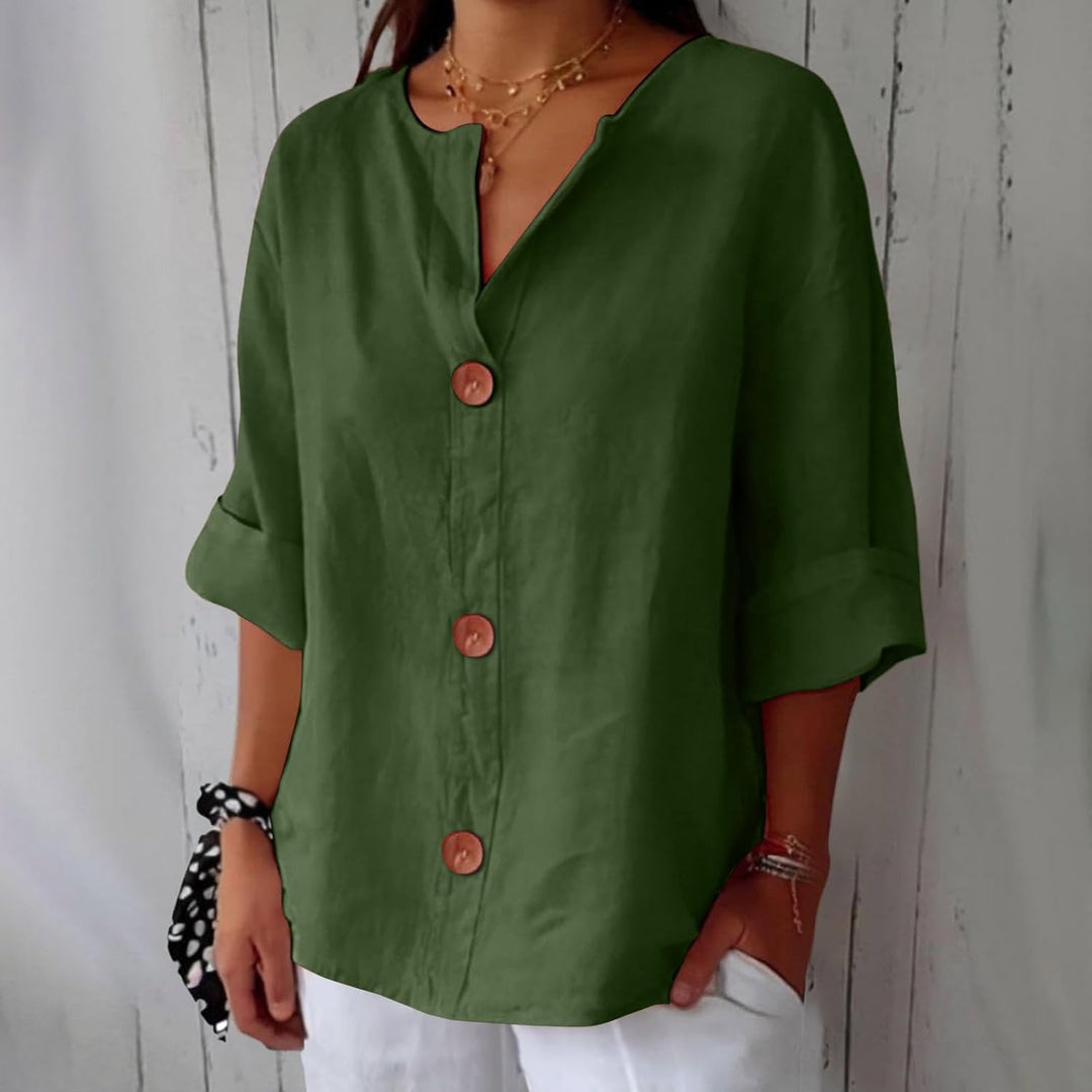 CAMERON - CLASSIC LIGHTWEIGHT LINEN TOP