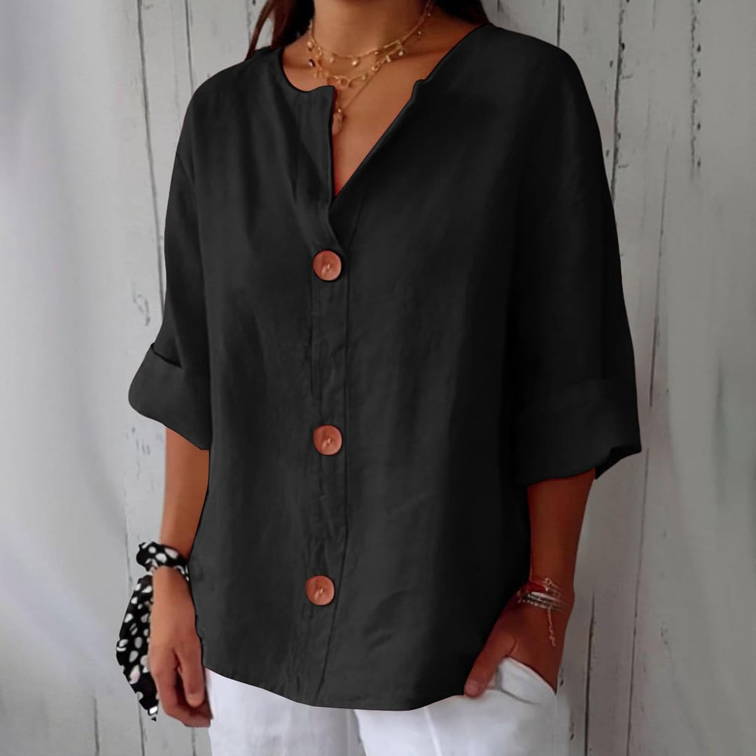 CAMERON - CLASSIC LIGHTWEIGHT LINEN TOP