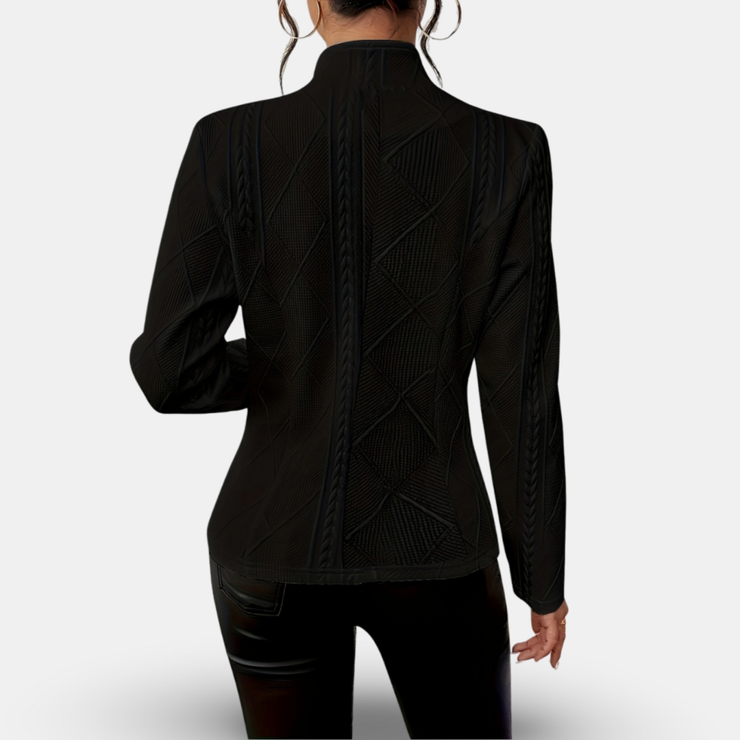 IVORY - WOVEN KNIT BLAZER