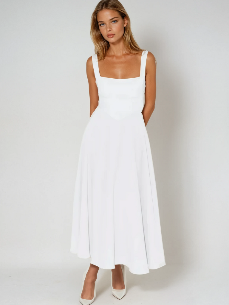 KRIZZIA - RUNWAY READY MIDI SUN DRESS