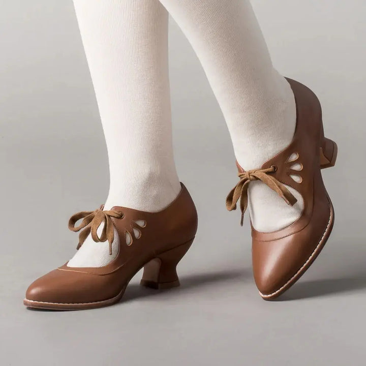 Angela™ - Orthopedic Leather Heeled Sandals