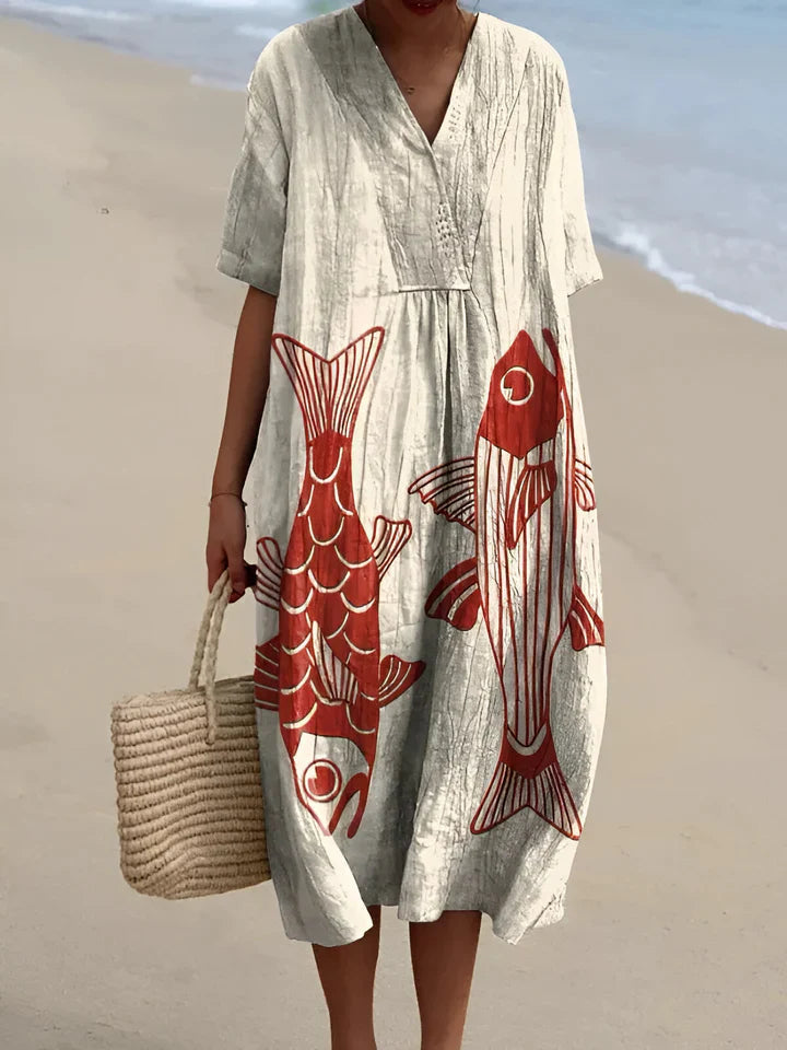 Imelda™ - ELEGANT GEOMETRIC DRESS WITH A MODERN SILHOUETTE