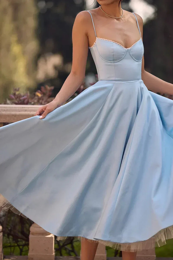Cordelia | Robe élégante avec empiècement en tulle