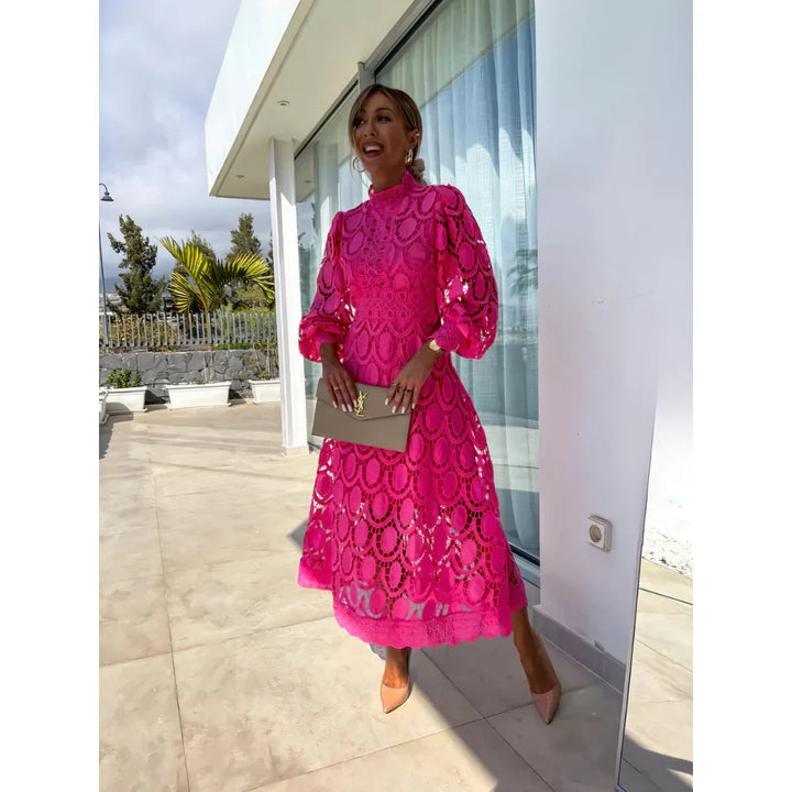 ROSHEL -  ELEGANT LACE DRESS
