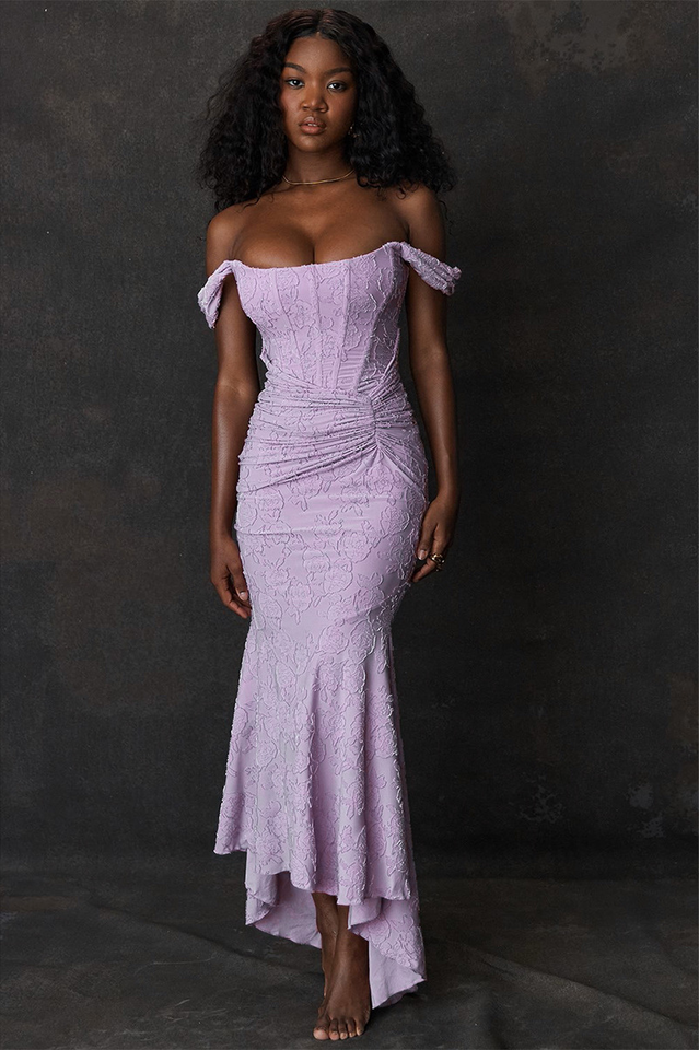 WANWAN - BLOSSOM PRINT MAXI GOWN